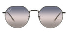 Ray-Ban® Jack RB3565 RB3565 001/86 53 - Arista with Blue Gradient Gray lenses Sunglasses