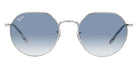 Ray-Ban® Jack RB3565 RB3565 001/86 55 - Gold with Blue/Gray lenses Sunglasses