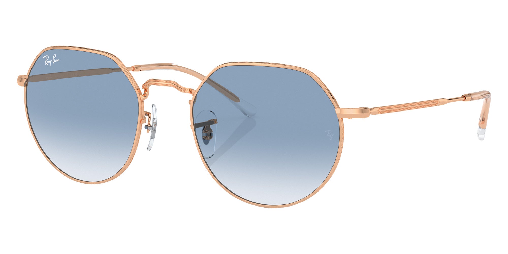 Ray-Ban® RB3565 RB3565 92023F 53 Sunglasses - Rose Gold