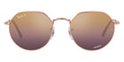 Ray-Ban® Jack RB3565 RB3565 001/51 53 - Arista with Clear Gradient Brown lenses Sunglasses