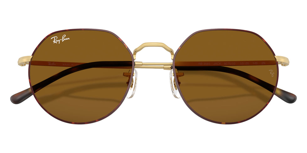 Ray-Ban® RB3565 RB3565 927533 55 Sunglasses - Matte Arista Gold