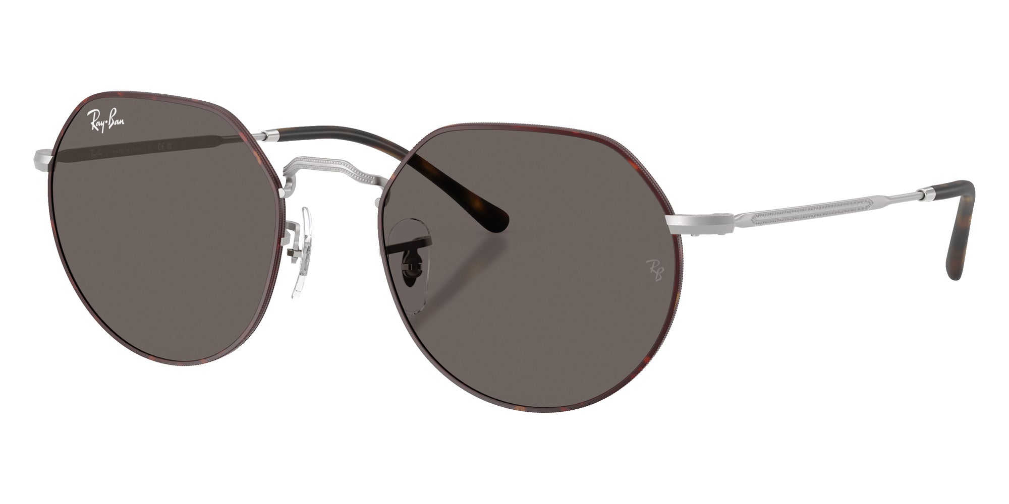 Ray-Ban® RB3565 RB3565 9277B1 55 Sunglasses - Matte Silver