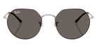 Ray-Ban® RB3565 RB3565 9277B1 55 Sunglasses - Matte Silver