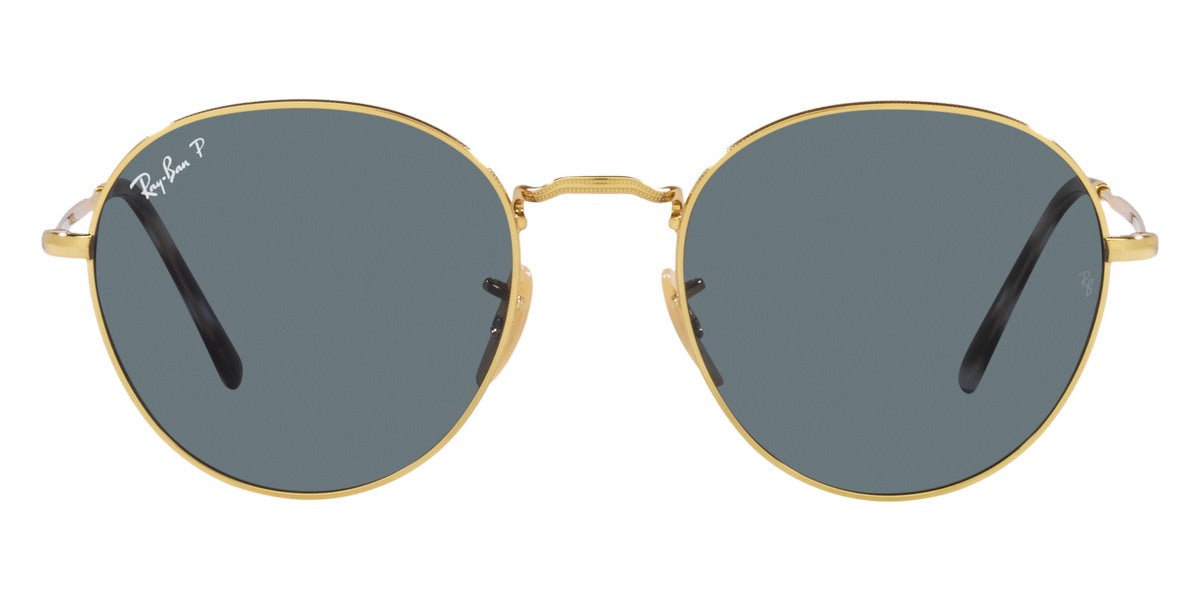 Ray-Ban® David RB3582 RB3582 001/3R 51 - Arista with Dark Blue Polarized lenses Sunglasses