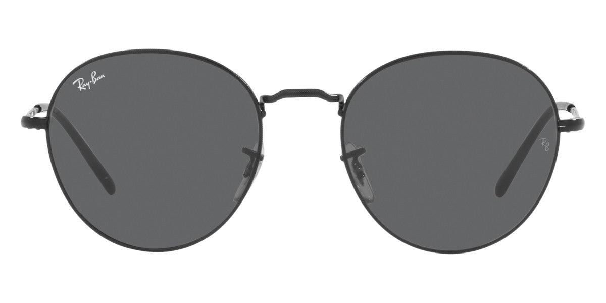 Ray-Ban® DAVID 0RB3582 RB3582 002/B1 53 - Black with Dark Gray lenses Sunglasses