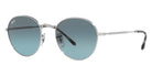 Ray-Ban® David RB3582 RB3582 003/3M 53 - Silver with Blue Gradient Gray lenses Sunglasses