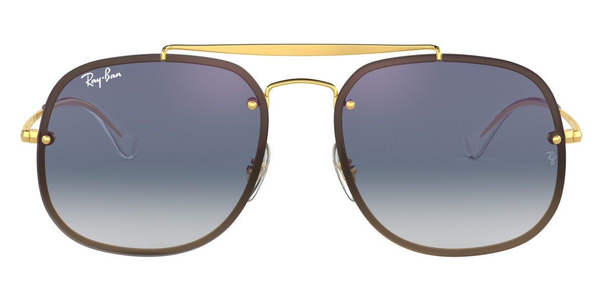 Ray-Ban® BLAZE THE GENERAL 0RB3583N RB3583N 001/X0 58 - Arista with Clear Gradient Blue Mirrored Red lenses Sunglasses