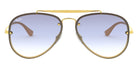 Ray-Ban® Blaze Aviator RB3584N RB3584N 001/19 58 - Arista with Clear Gradient Light Blue lenses Sunglasses