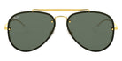 Ray-Ban® Blaze Aviator RB3584N RB3584N 004/13 61 - Gunmetal with Brown Gradient Dark Brown lenses Sunglasses