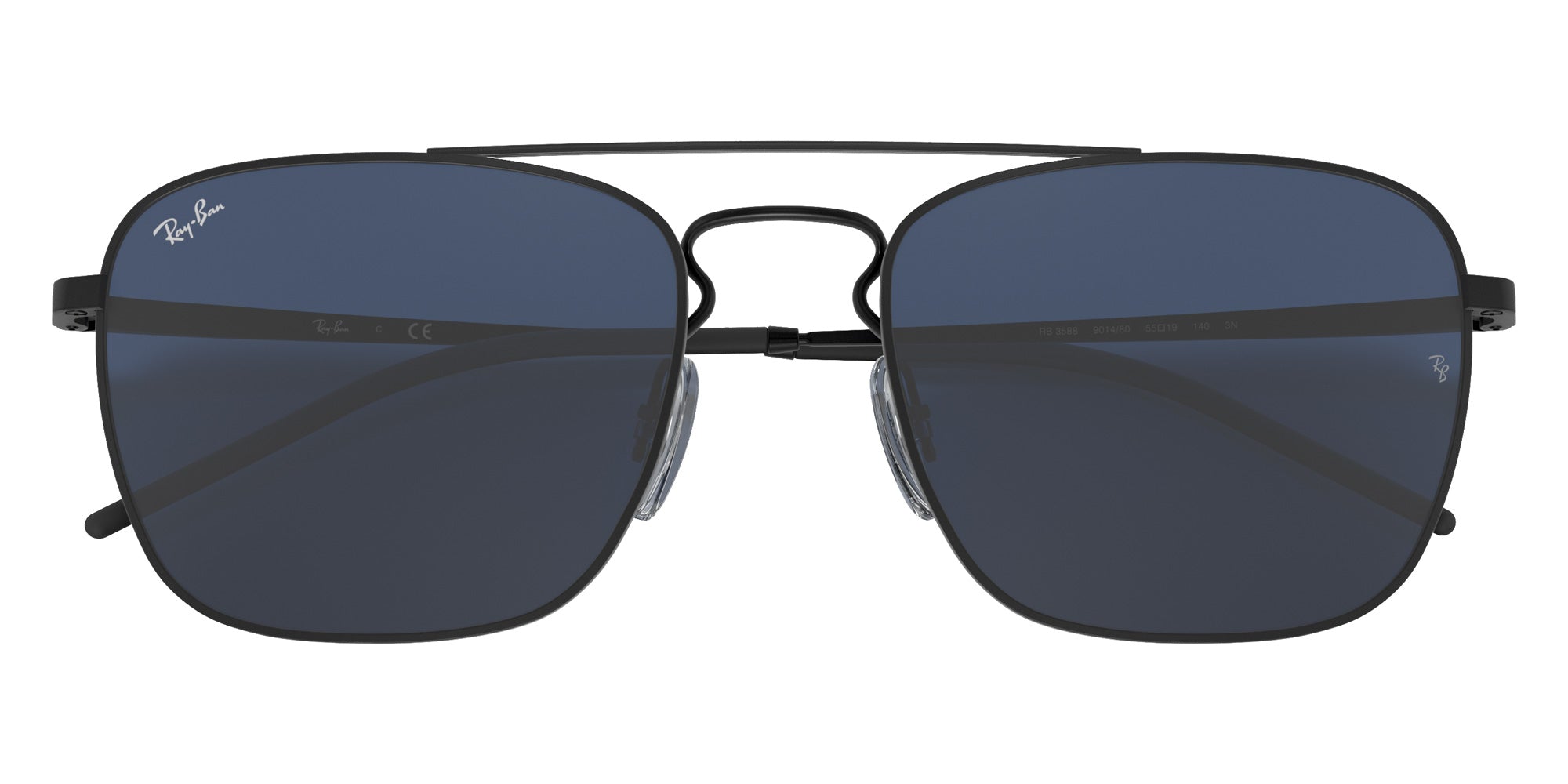 Ray-Ban® RB3588 RB3588 901480 55 Sunglasses - Black