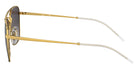 Ray-Ban® RB3588 RB3588 90548G 55 Sunglasses - Black On Gold