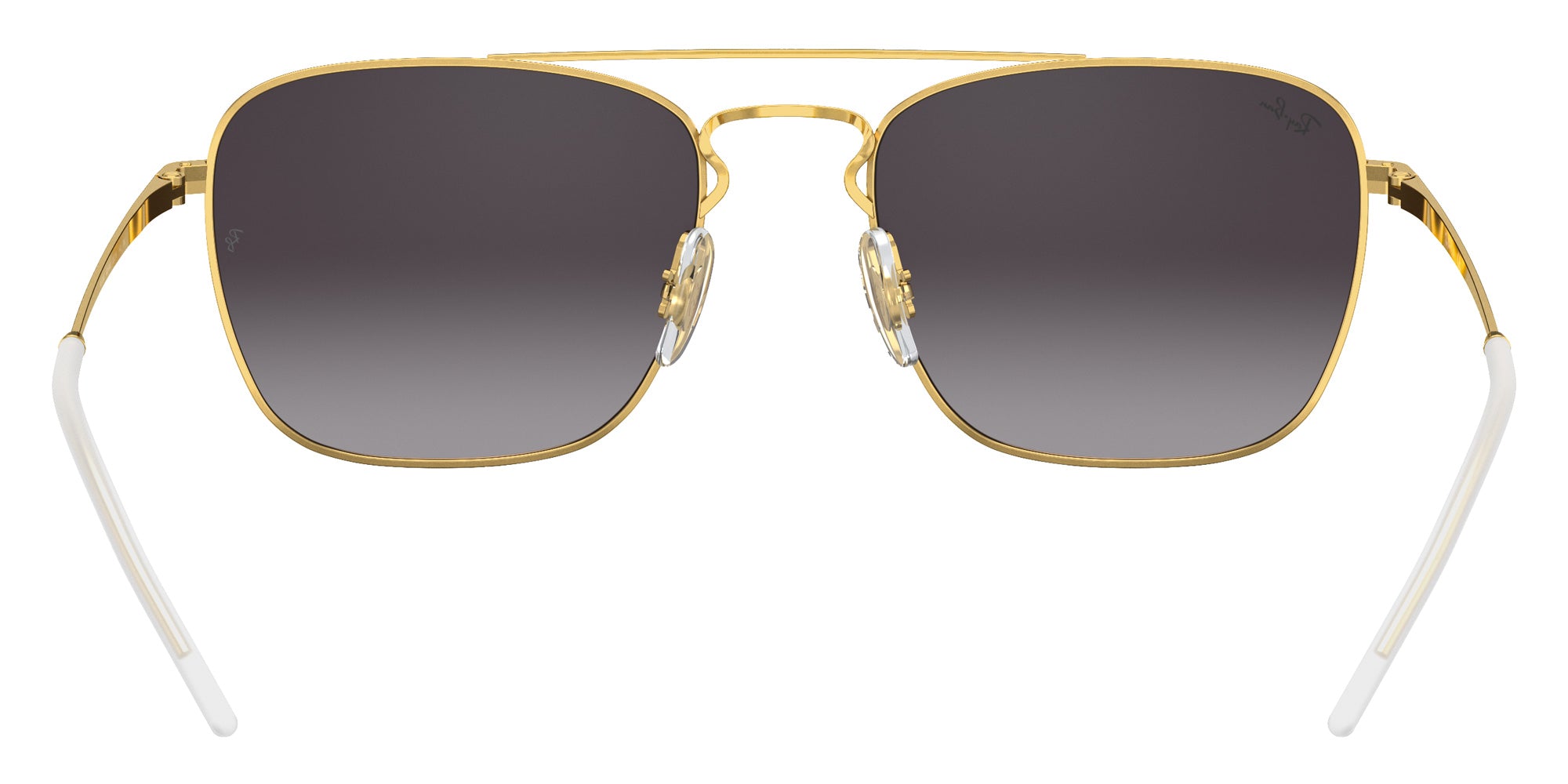 Ray-Ban® RB3588 RB3588 90548G 55 Sunglasses - Black On Gold