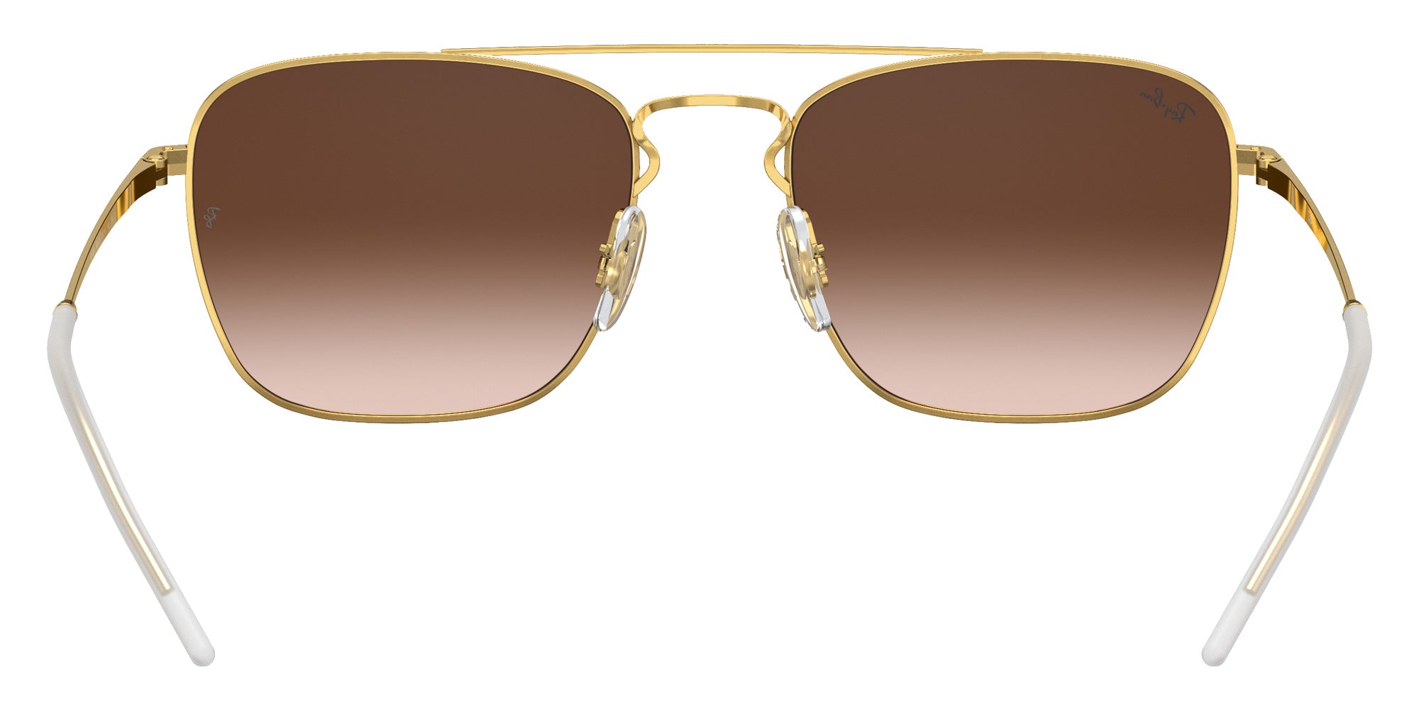 Ray-Ban® RB3588 RB3588 905513 55 Sunglasses - Brown On Gold