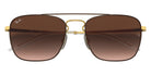 Ray-Ban® RB3588 RB3588 905513 55 Sunglasses - Brown On Gold