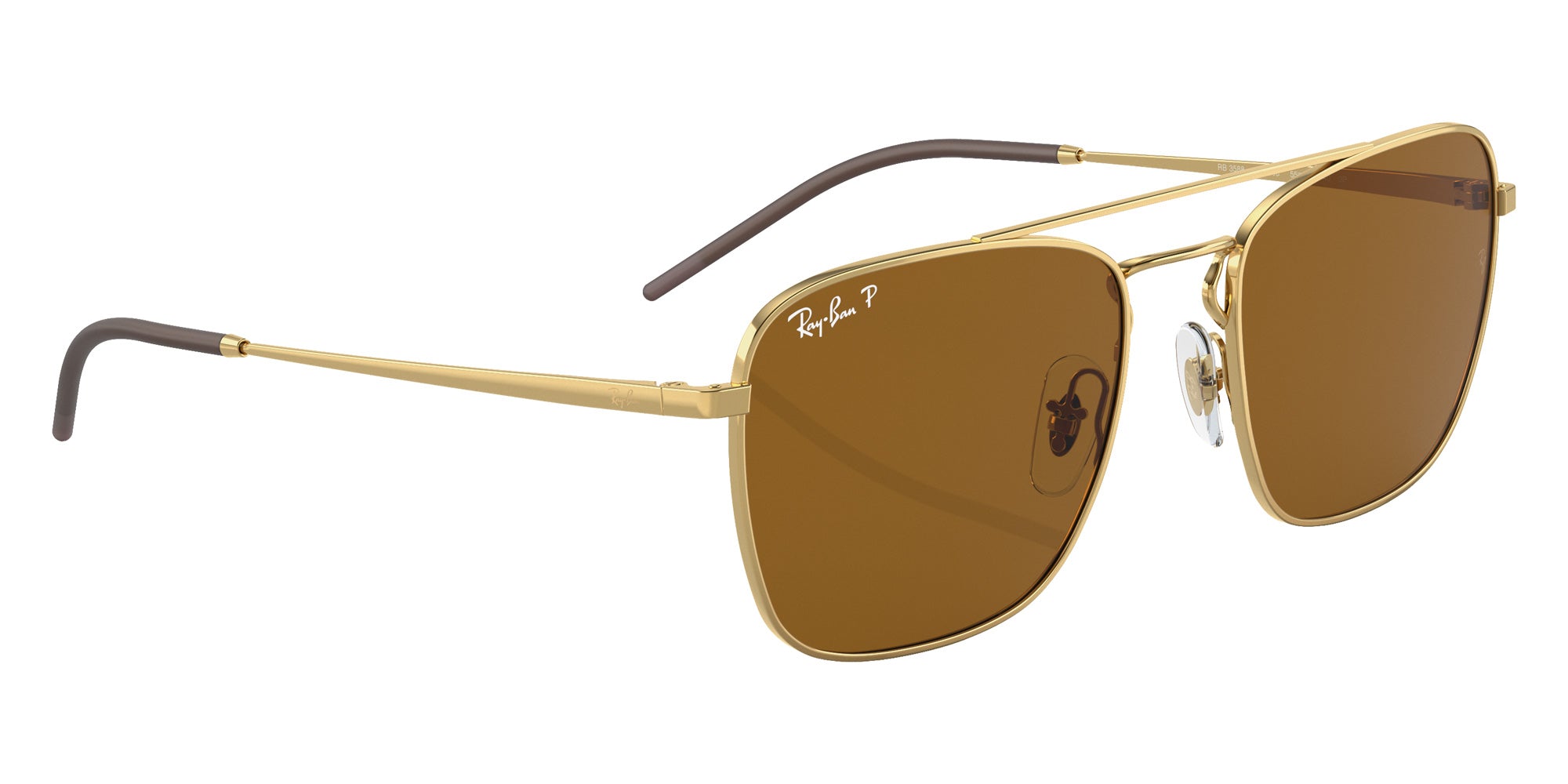 Ray-Ban® RB3588 RB3588 925083 55 Sunglasses - Arista Gold