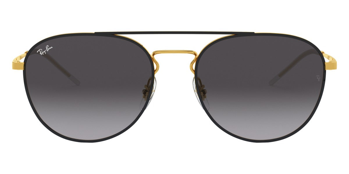 Ray-Ban® RB3589 RB3589 90548G 55 - Black On Arista with Light Gray Gradient Dark Gray lenses Sunglasses