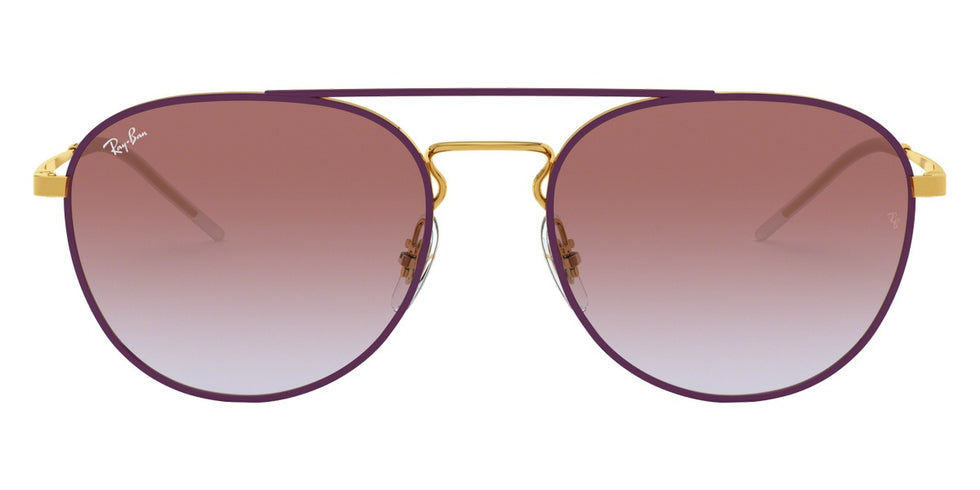 Ray-Ban® RB3589 RB3589 9059I8 55 - Gold Top on Violet with Light Blue Gradient Violet lenses Sunglasses