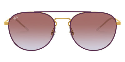 Ray-Ban® RB3589 RB3589 9059I8 55 - Gold Top on Violet with Light Blue Gradient Violet lenses Sunglasses