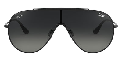 Ray-Ban® WINGS 0RB3597 RB3597 002/11 33 - Black with Gray Gradient Dark Gray lenses Sunglasses