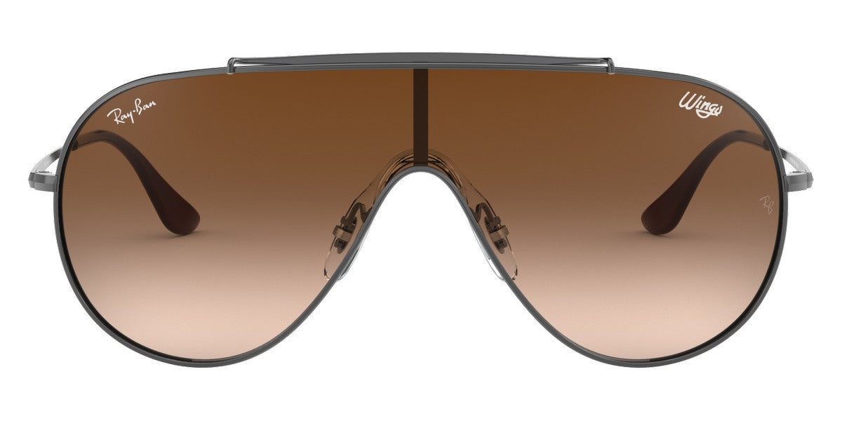 Ray-Ban® Wings RB3597 RB3597 004/13 33 - Gunmetal with Brown Gradient lenses Sunglasses