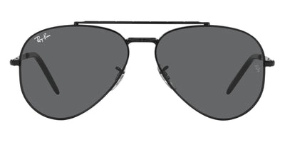 Ray-Ban® NEW AVIATOR 0RB3625 RB3625 002/B1 62 - Black with Dark Gray lenses Sunglasses
