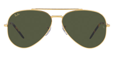 Ray-Ban® NEW AVIATOR 0RB3625 RB3625 919631 62 - Legend Gold with Green lenses Sunglasses