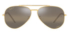 Ray-Ban® New Aviator RB3625 RB3625 9196G5 55 - Legend Gold with Polarized Clear Gradient Dark Brown lenses Sunglasses