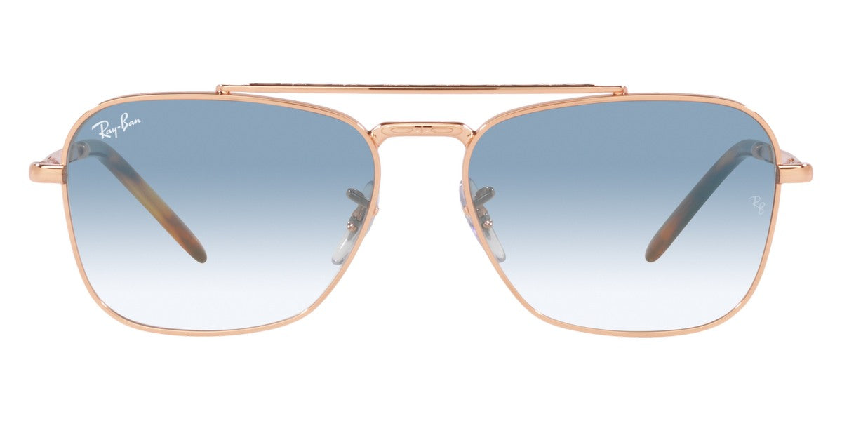 Ray-Ban® New Caravan RB3636 RB3636 919631 55 - Legend Gold with Green lenses Sunglasses