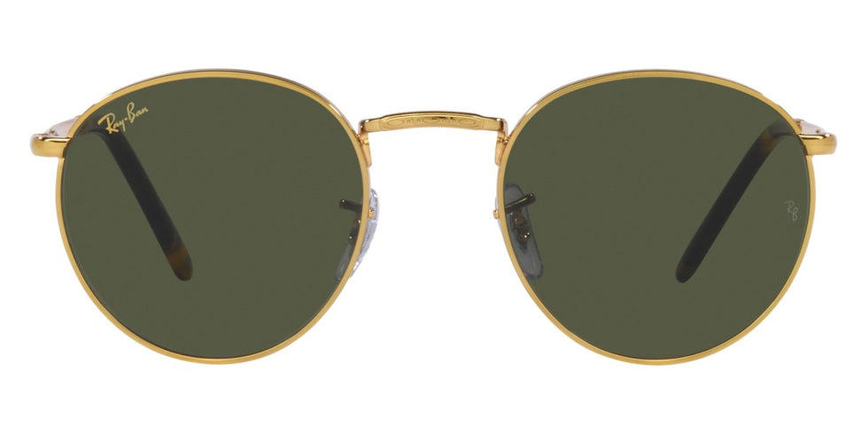 Ray-Ban® New Round RB3637 RB3637 9196G3 53 - Legend Gold with Polarized Clear Gradient Dark Gray lenses Sunglasses