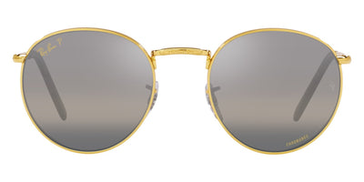 Ray-Ban® NEW ROUND 0RB3637 RB3637 9196G3 53 - Legend Gold with Polarized Clear Gradient Dark Gray lenses Sunglasses