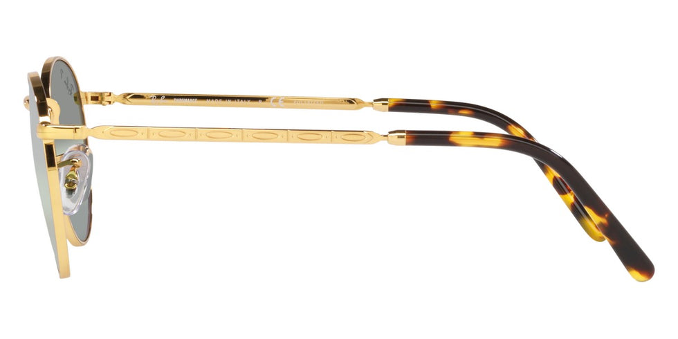 Ray-Ban® New Round RB3637 RB3637 919631 47 - Legend Gold with Green lenses Sunglasses