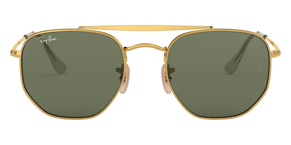 Ray-Ban® The Marshal RB3648 RB3648 001 51 - Arista with G-15 Green lenses Sunglasses