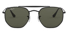 Ray-Ban® The Marshal RB3648 RB3648 002/71 54 - Black with Light Gray Gradient Dark Gray lenses Sunglasses