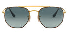 Ray-Ban® The Marshal RB3648 RB3648 002/58 54 - Black with G-15 Green Polarized lenses Sunglasses