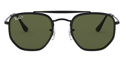 Ray-Ban® THE MARSHAL II 0RB3648M RB3648M 002/58 52 - Black with G-15 Green Polarized lenses Sunglasses