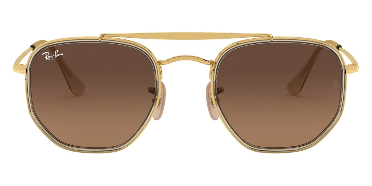 Ray-Ban® THE MARSHAL II 0RB3648M RB3648M 912443 52 - Arista with Light Brown Gradient Black lenses Sunglasses