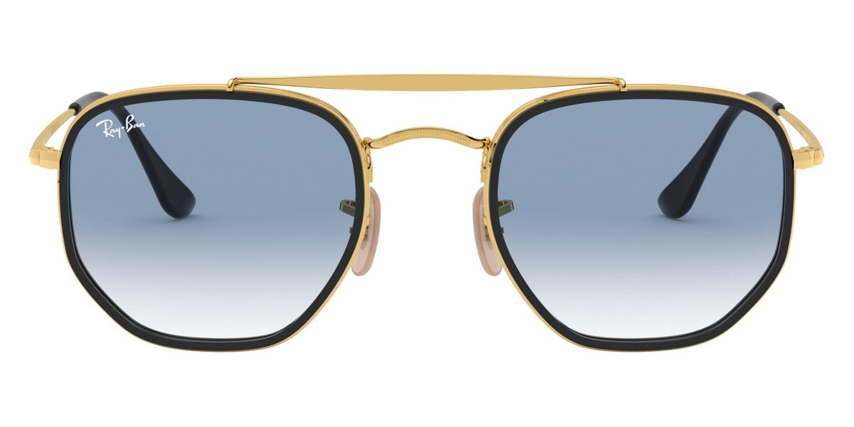 Ray-Ban® THE MARSHAL II 0RB3648M RB3648M 91673F 52 - Arista with Clear Gradient Blue lenses Sunglasses