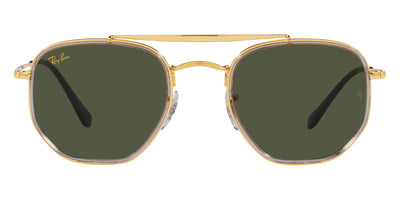 Ray-Ban® THE MARSHAL II 0RB3648M RB3648M 923931 52 - Legend Gold with Green lenses Sunglasses