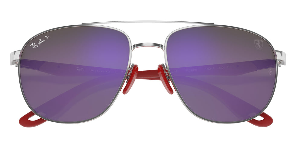 Ray-Ban® RB3659M RB3659M F031H0 57 Sunglasses - Silver