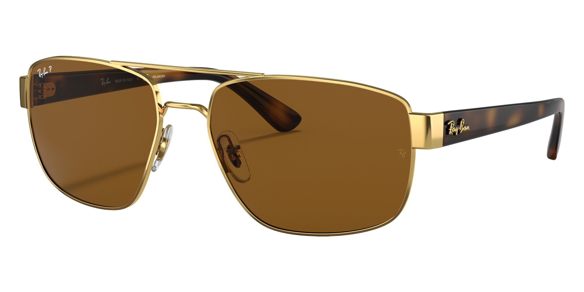 Ray-Ban® RB3663 RB3663 001/57 60 Sunglasses - Gold