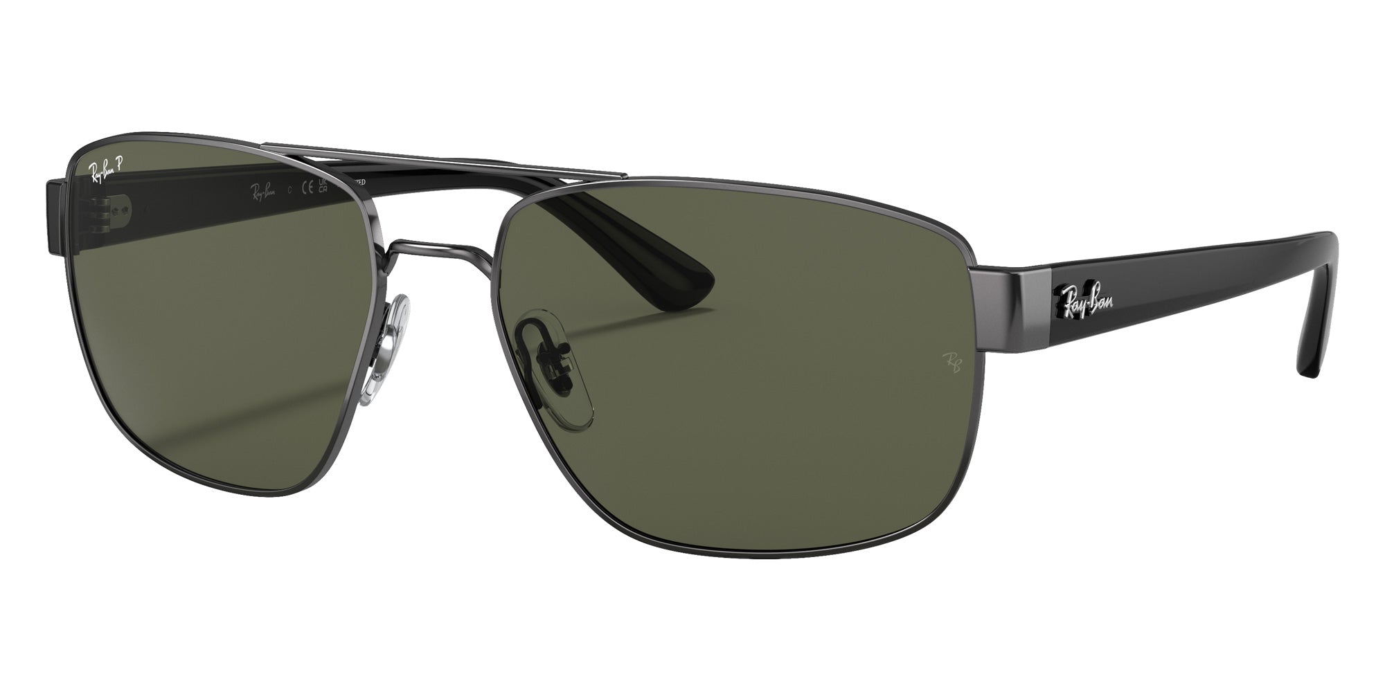 Ray-Ban® RB3663 RB3663 004/58 60 Sunglasses - Gunmetal