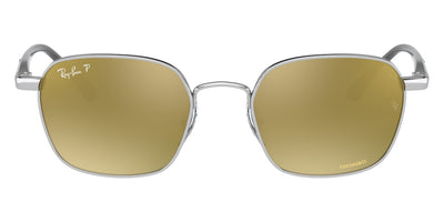 Ray-Ban® CHROMANCE 0RB3664CH RB3664CH 003/6O 50 - Silver with Green Mirrored Gold Gradient Polarized lenses Sunglasses