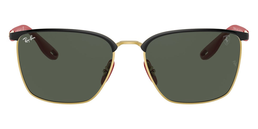 Ray-Ban® Scuderia Ferrari Collection RB3673M RB3673M F06171 56 - Black On Arista with Dark Green lenses Sunglasses