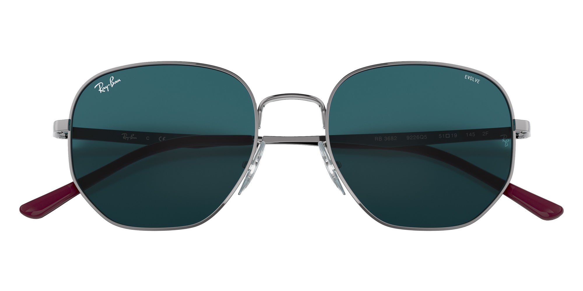 Ray-Ban® RB3682 RB3682 9226Q5 51 Sunglasses - Gunmetal
