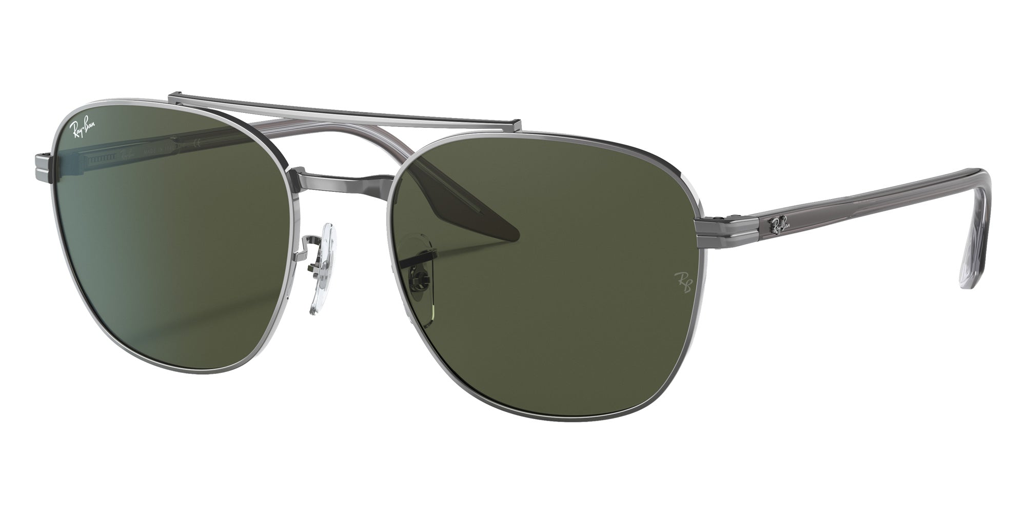 Ray-Ban® RB3688 RB3688 004/31 58 Sunglasses - Gray On Transparent