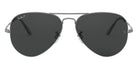 Ray-Ban® Aviator Metal Ii RB3689 RB3689 004/S2 55 - Gunmetal with Blue Polarized lenses Sunglasses
