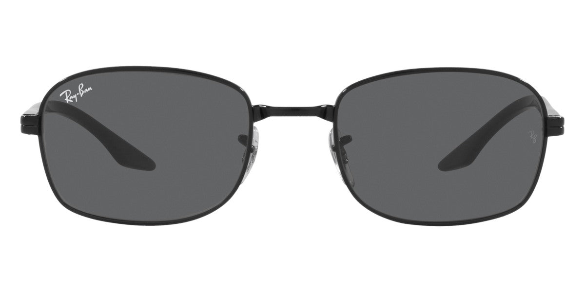 Ray-Ban® BLACK DARK GREY 0RB3690 RB3690 002/B1 54 - Black with Dark Gray lenses Sunglasses