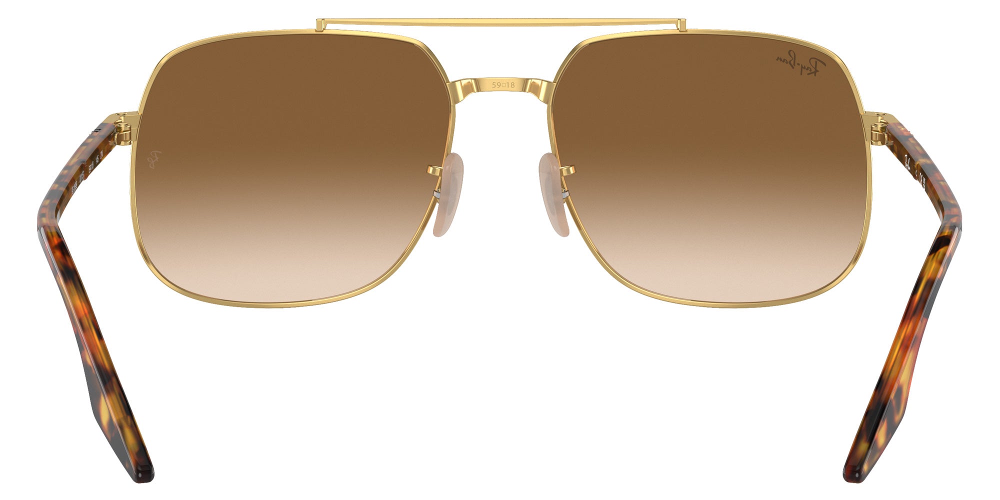 Ray-Ban® RB3699 RB3699 001/51 59 Sunglasses - Yellow Havana