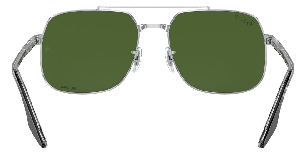 Ray-Ban® RB3699 RB3699 003/P1 59 Sunglasses - Black On Transparent