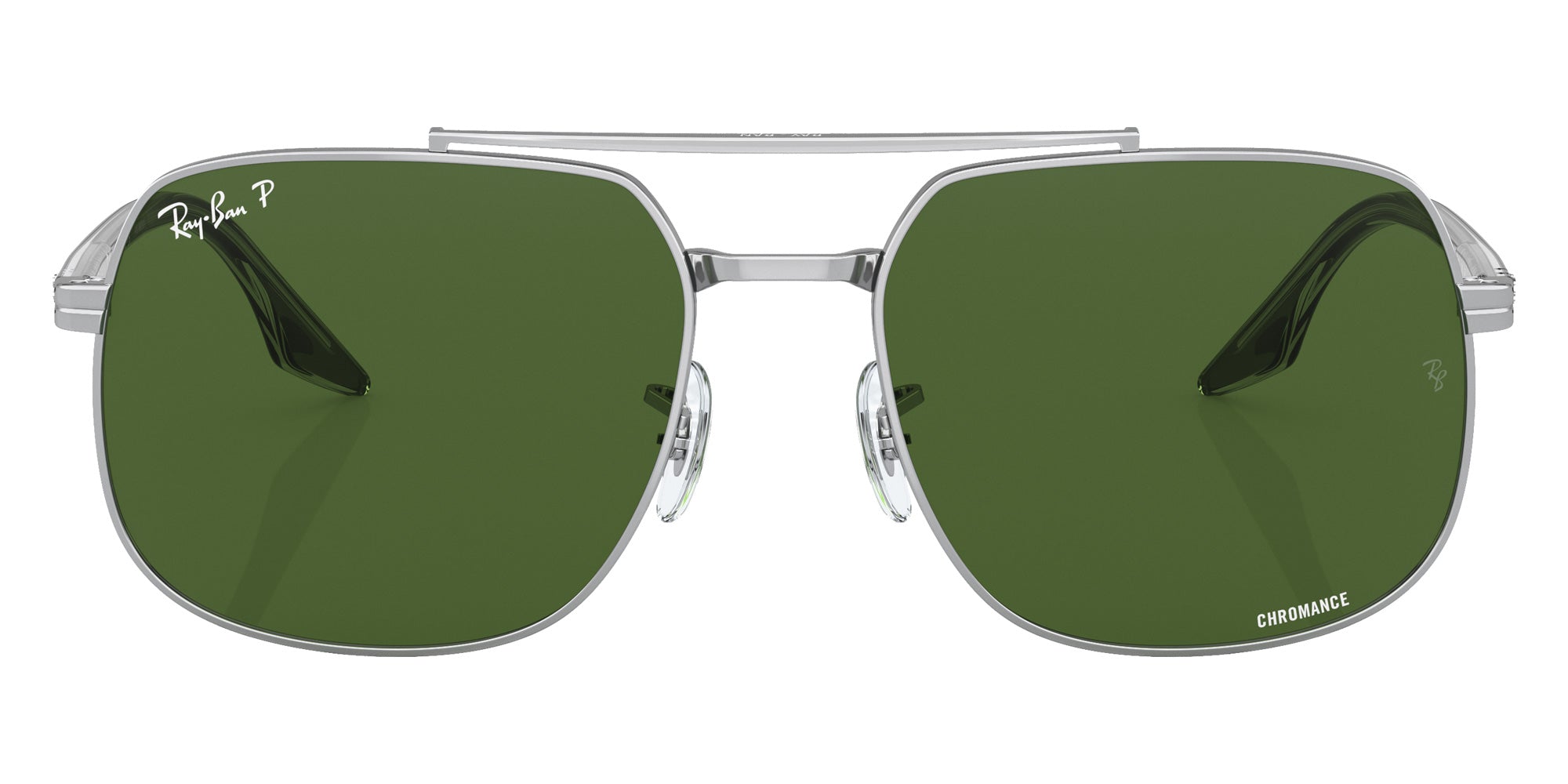 Ray-Ban® RB3699 RB3699 003/P1 59 Sunglasses - Black On Transparent